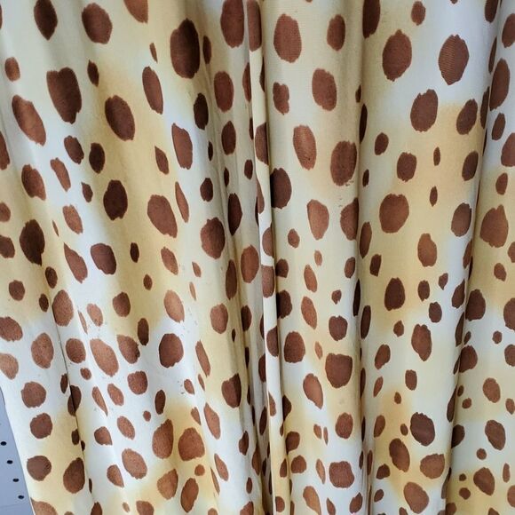 Vintage Leopard Print Polyester Maxi Dress, Sz Large, READ FOR FLAWS! - Picture 11 of 15